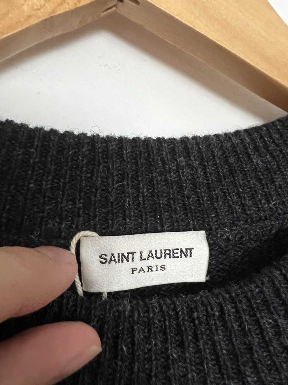 Saint Laurent Paris Wool Skeleton Sweater - image 3