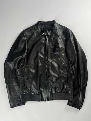 Prada Prada Black Sample Leather Jacket SS 2014