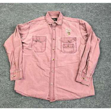 Vintage VTG RedHead Red Deer Embroidered Shirt Ad… - image 1