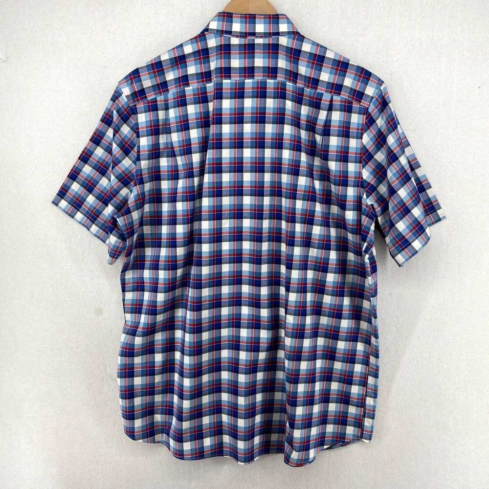 Vintage LL BEAN Shirt Mens L Cotton Plaid Wrinkle… - image 2