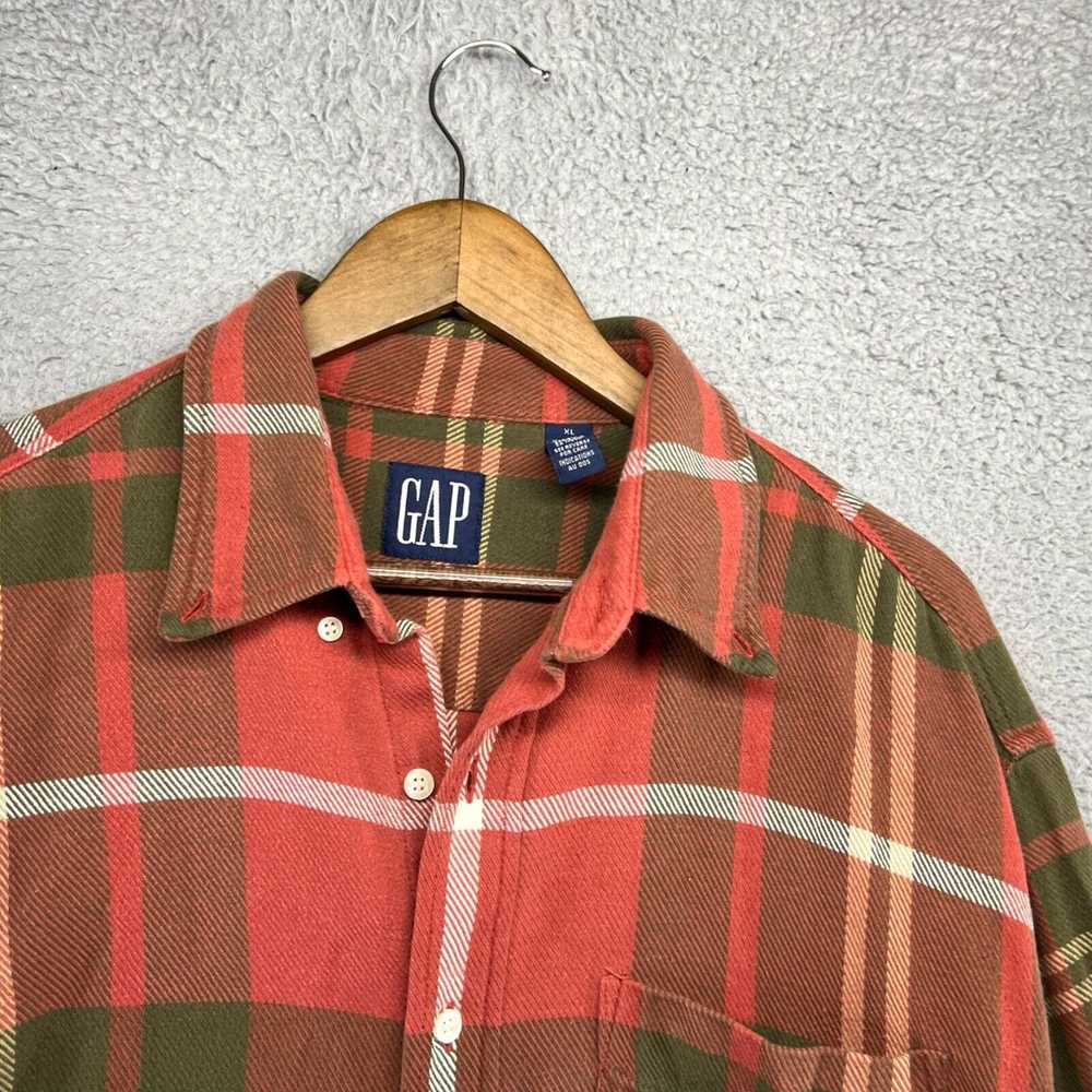 Gap Vintage Gap Flannel Shirt Men's Extra Large R… - image 3