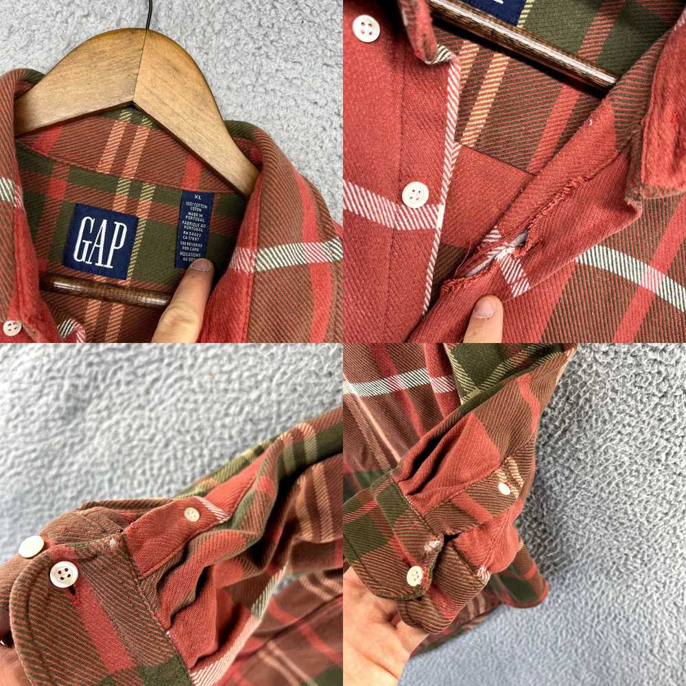 Gap Vintage Gap Flannel Shirt Men's Extra Large R… - image 4