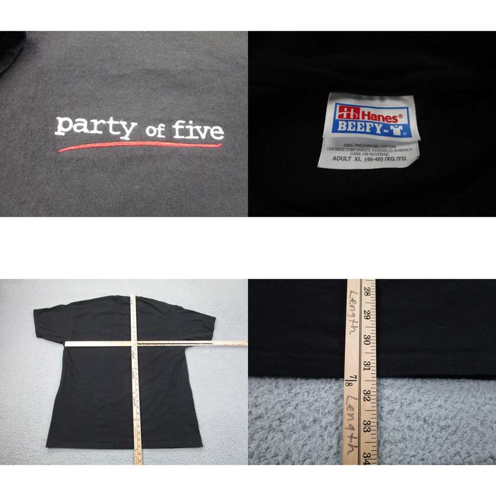 Hanes VINTAGE Party of Five Shirt Mens XL Black 9… - image 4