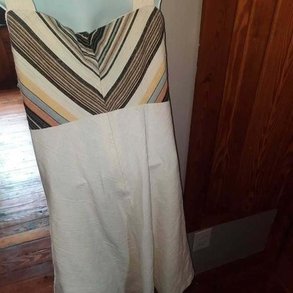 Vintage Linen Prarie Dress With Pockets - image 4