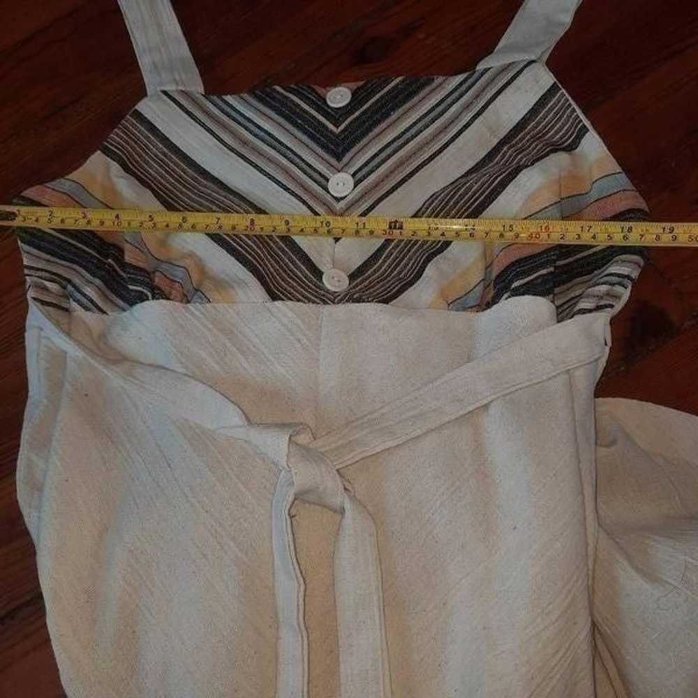 Vintage Linen Prarie Dress With Pockets - image 8