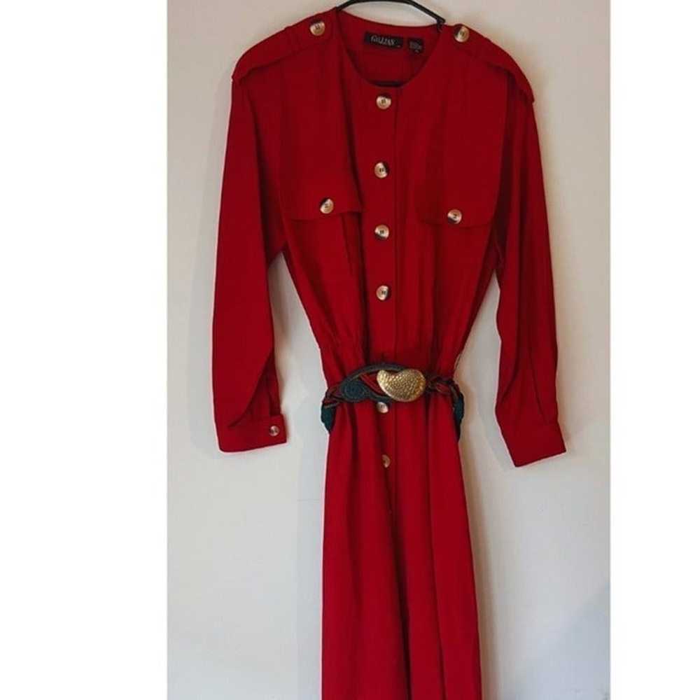 TWO ITEMS!!-VINTAGE 100% silk dress with BONUS VI… - image 2