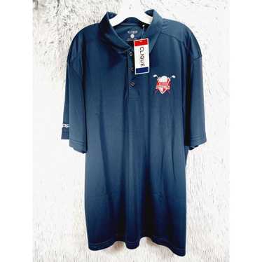 Vintage Clique Golf Polo Shirt Mens XXL Navy Blue… - image 1