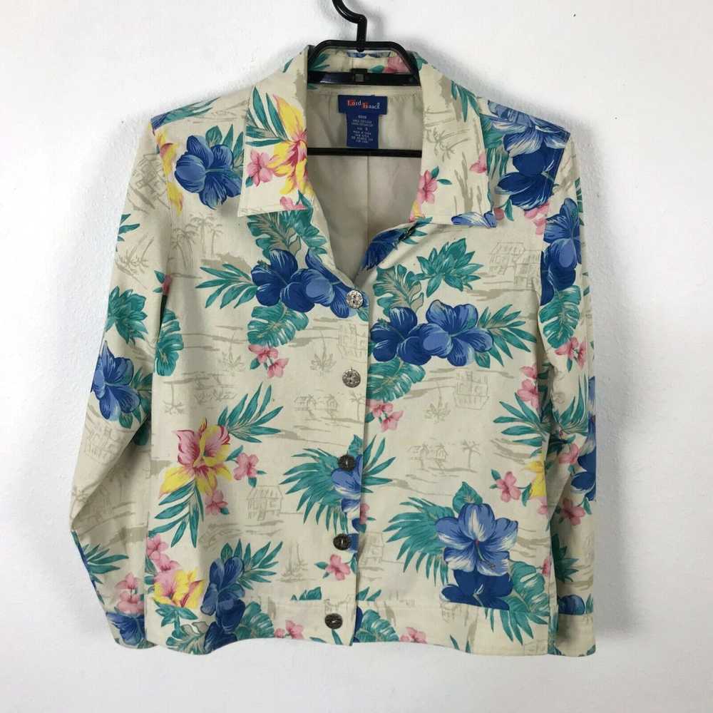 Vintage Lord Isaacs Hawaiian Jacket Size S Silk M… - image 1