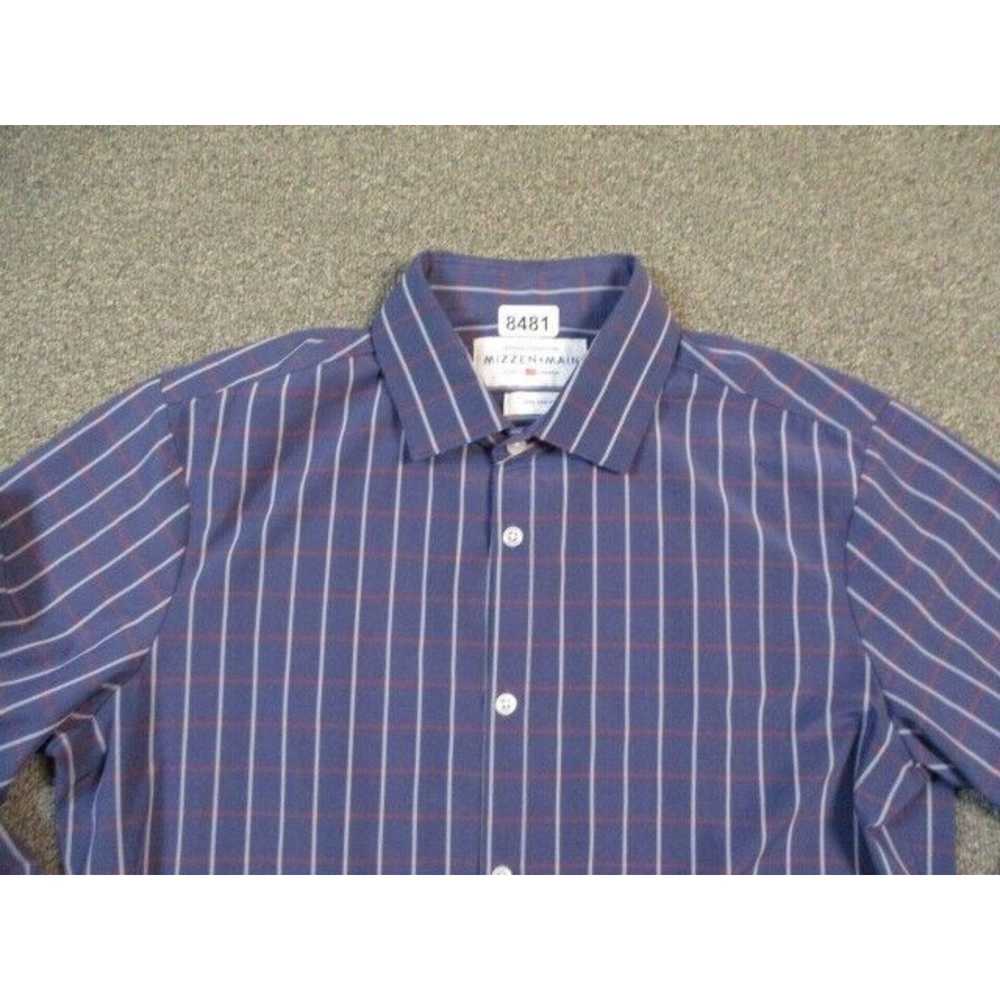 Mizzen+Main Mizzen + Main Shirt Men Large Blue Wh… - image 3