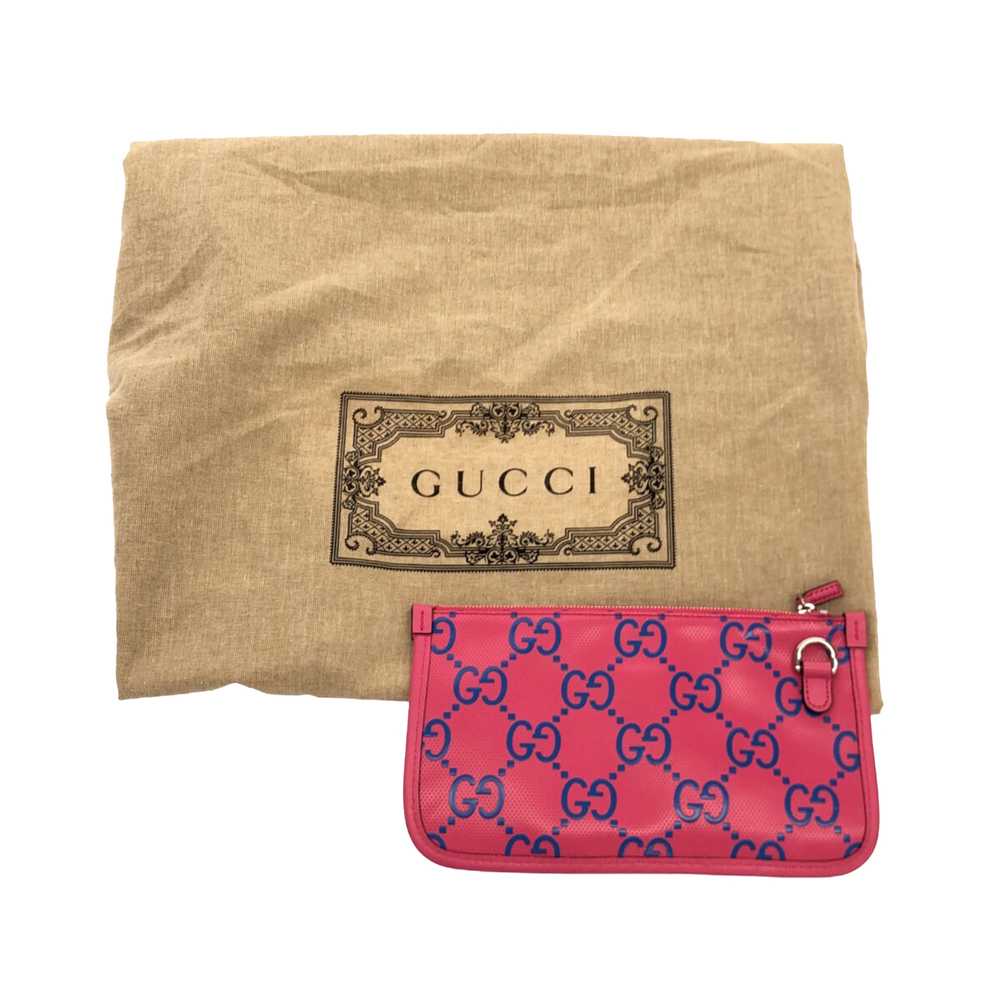 Pink Gucci Large GG Embossed Tote - image 11