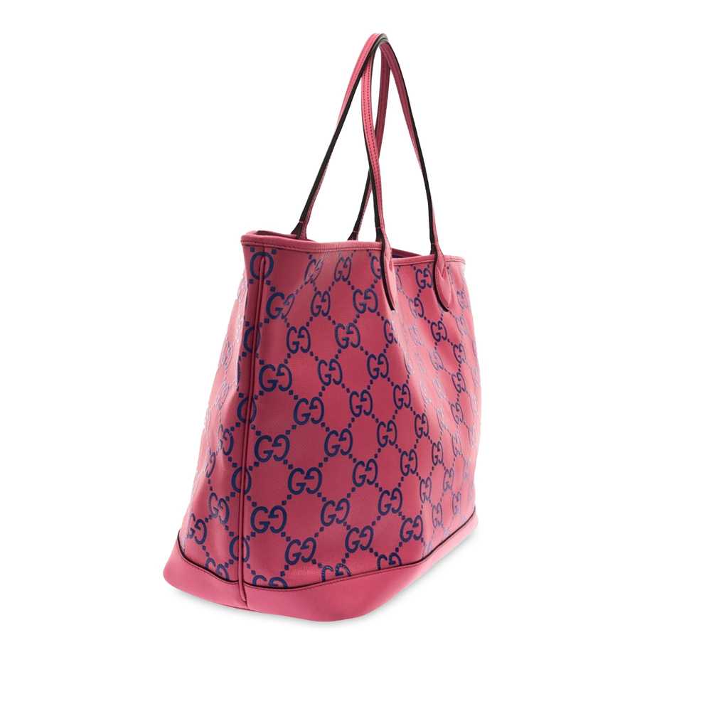 Pink Gucci Large GG Embossed Tote - image 2