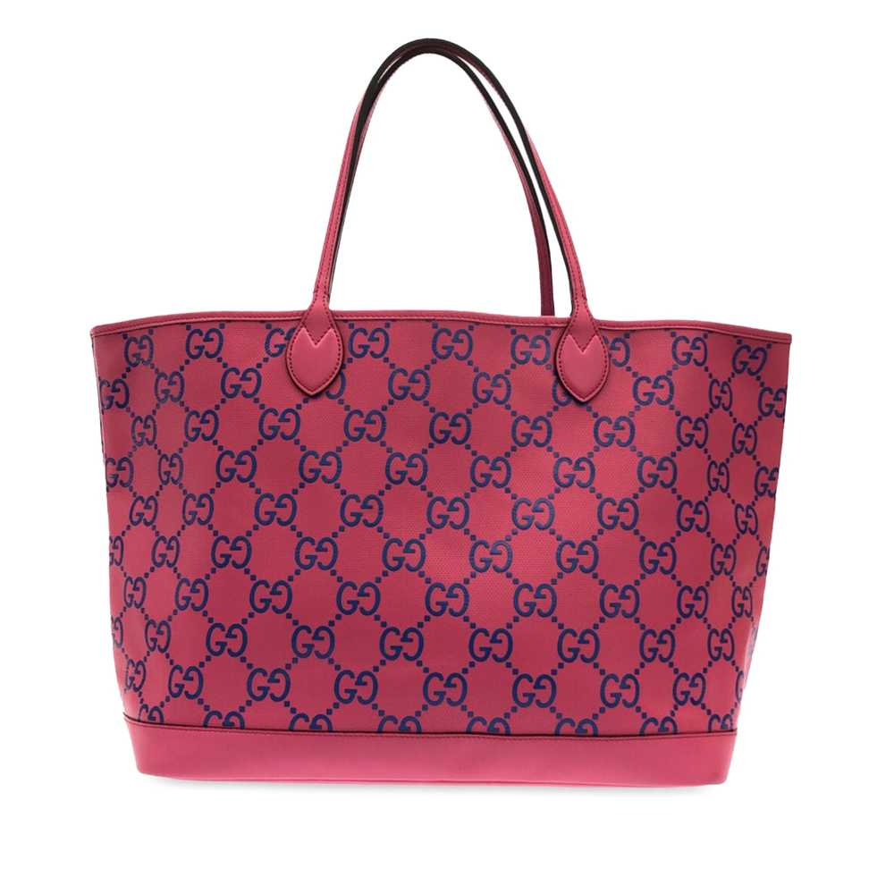 Pink Gucci Large GG Embossed Tote - image 3