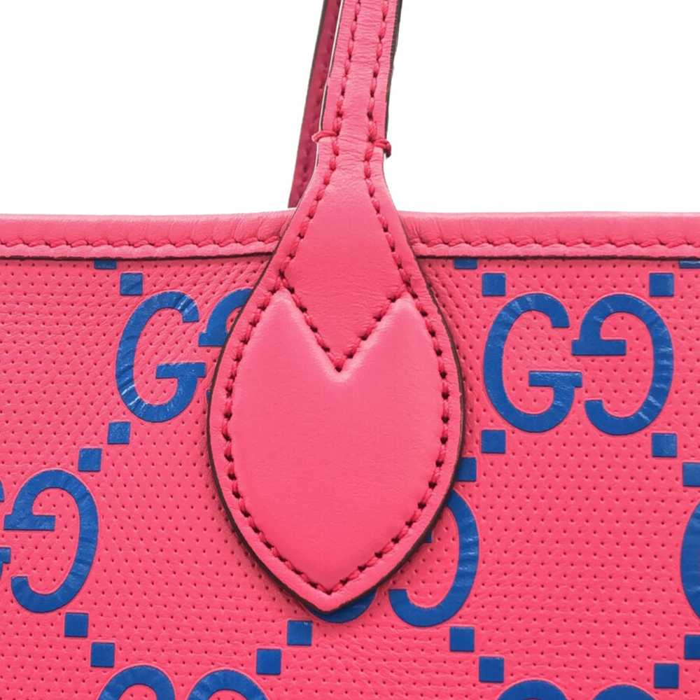 Pink Gucci Large GG Embossed Tote - image 9