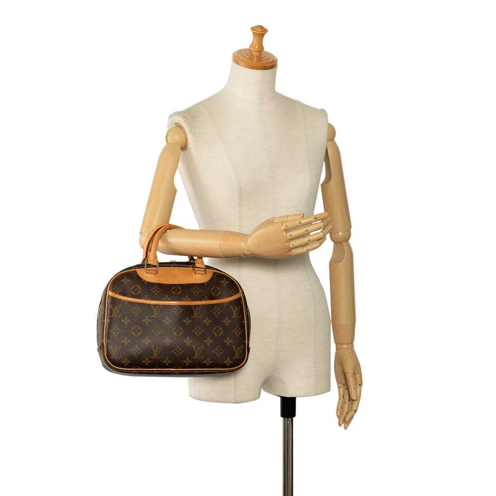 Brown Louis Vuitton Monogram Trouville Handbag - image 9
