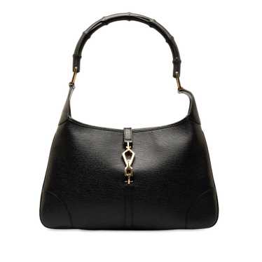 Black Gucci Leather Bamboo Jackie Shoulder Bag - image 1