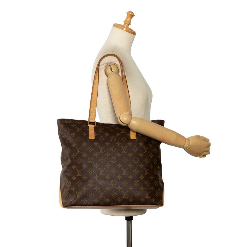 Brown Louis Vuitton Monogram Cabas Mezzo Tote Bag - image 11