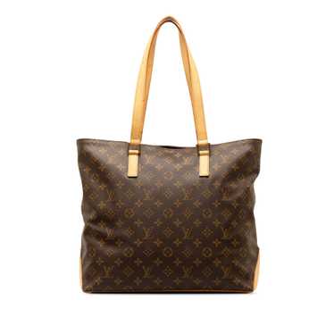 Brown Louis Vuitton Monogram Cabas Mezzo Tote Bag - image 1