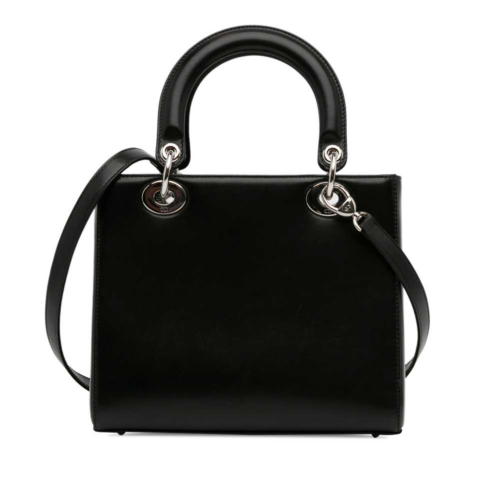 Black Dior Medium Calfskin Pockets Lady Dior Satc… - image 3