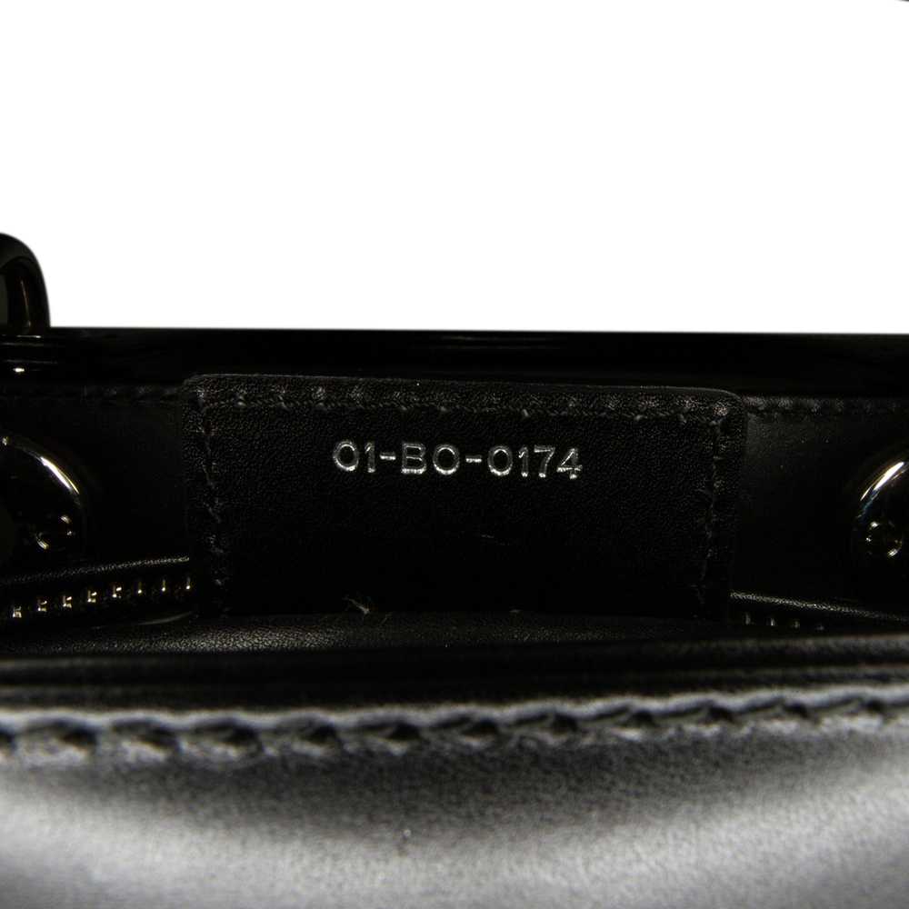 Black Dior Medium Calfskin Pockets Lady Dior Satc… - image 8
