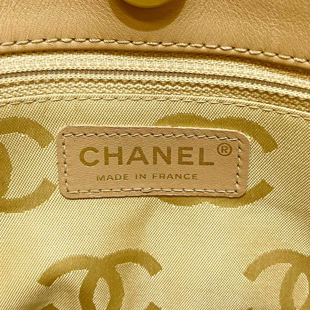 Yellow Chanel CC Wild Stitch Lambskin Handbag - image 6