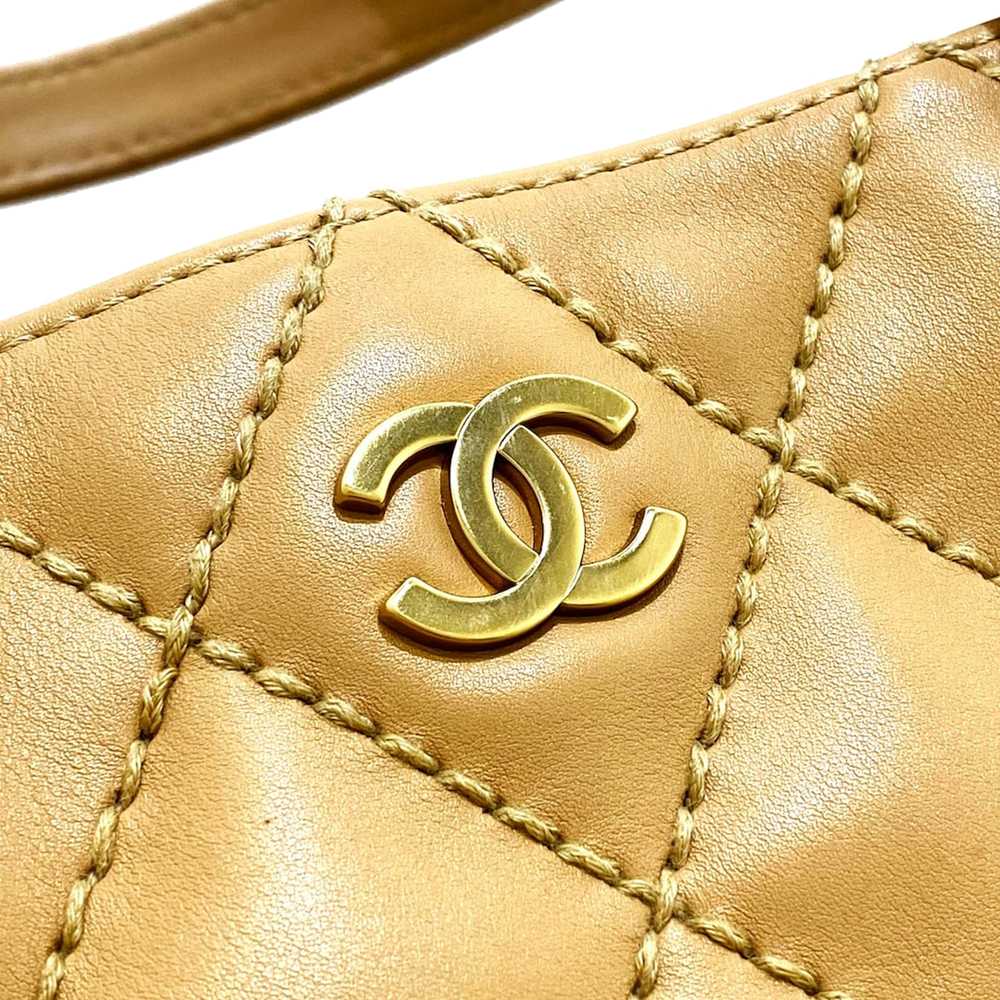 Yellow Chanel CC Wild Stitch Lambskin Handbag - image 7