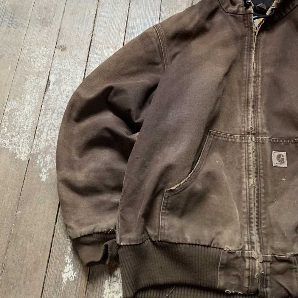 Carhartt × Vintage 90s INSANE Faded Brown Carhart… - image 2