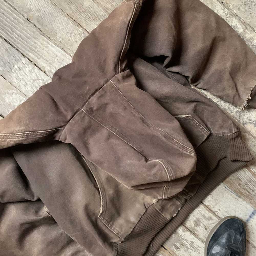 Carhartt × Vintage 90s INSANE Faded Brown Carhart… - image 5