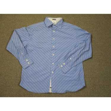 Robert Graham RG Shirt Mens XL Blue White Stripe … - image 1