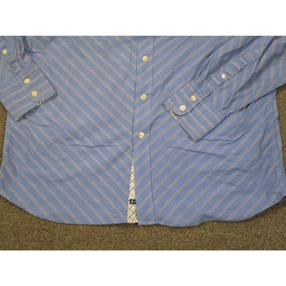 Robert Graham RG Shirt Mens XL Blue White Stripe … - image 2