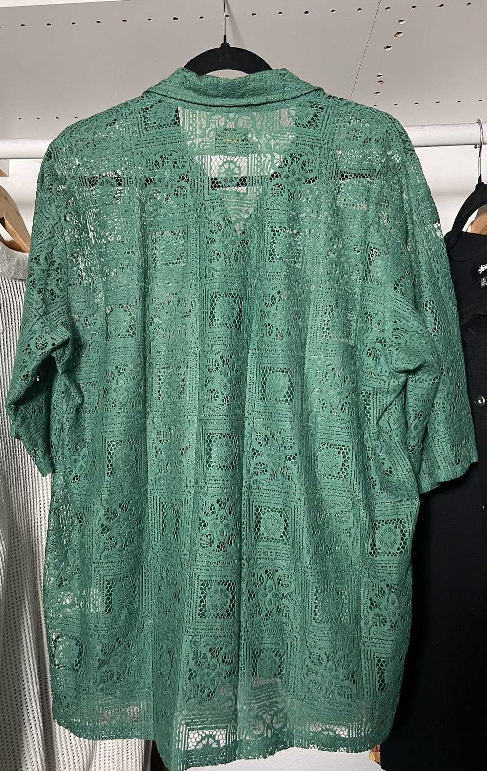 Needles Needles Cabana Lace Shirt Green - image 4