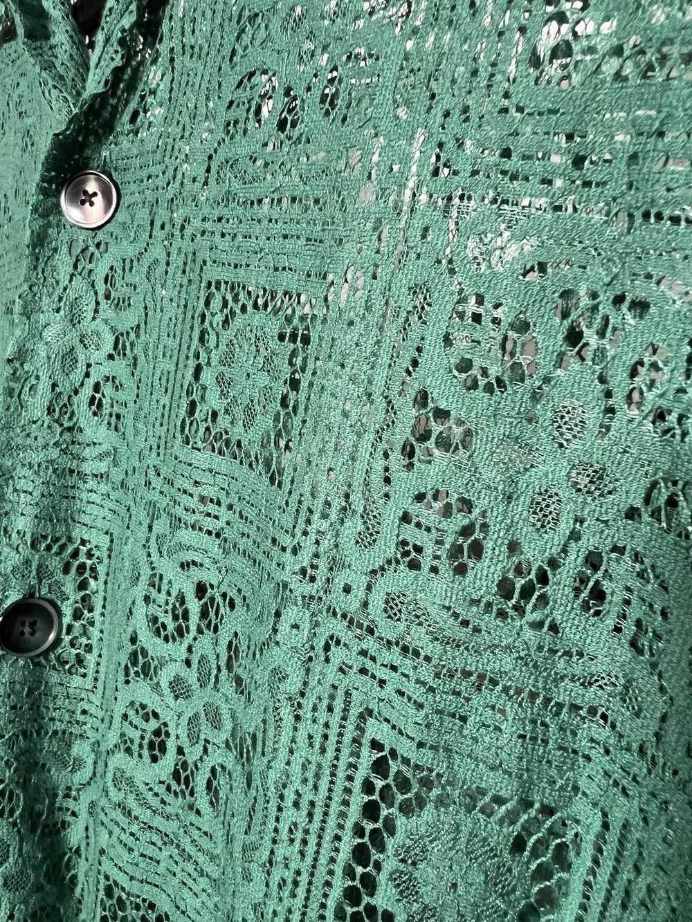 Needles Needles Cabana Lace Shirt Green - image 5