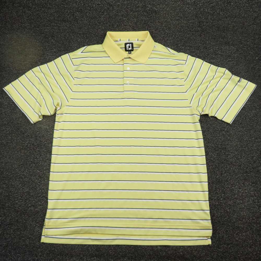 Footjoy FootJoy Shirt Adult Large Yellow & Black … - image 1
