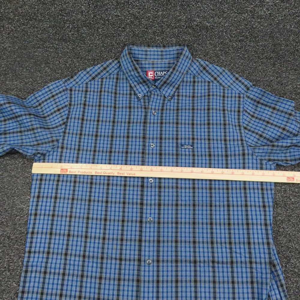 Chaps Chaps Shirt Adult Large Blue & Black Plaid … - image 2