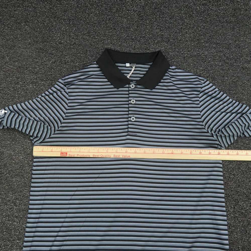 Adidas Adidas Polo Shirt Adult Medium Gray & Blac… - image 2
