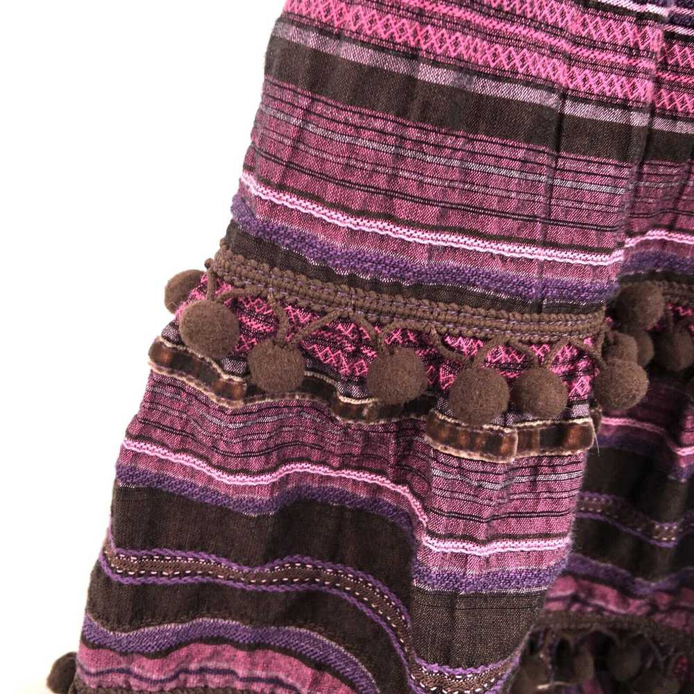 Velvet Kokasso woven tired knee length skirt boho… - image 3