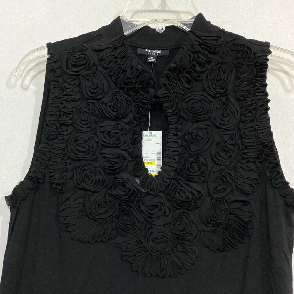 Vintage Premise Studio Womens Black Floral Sleeve… - image 3