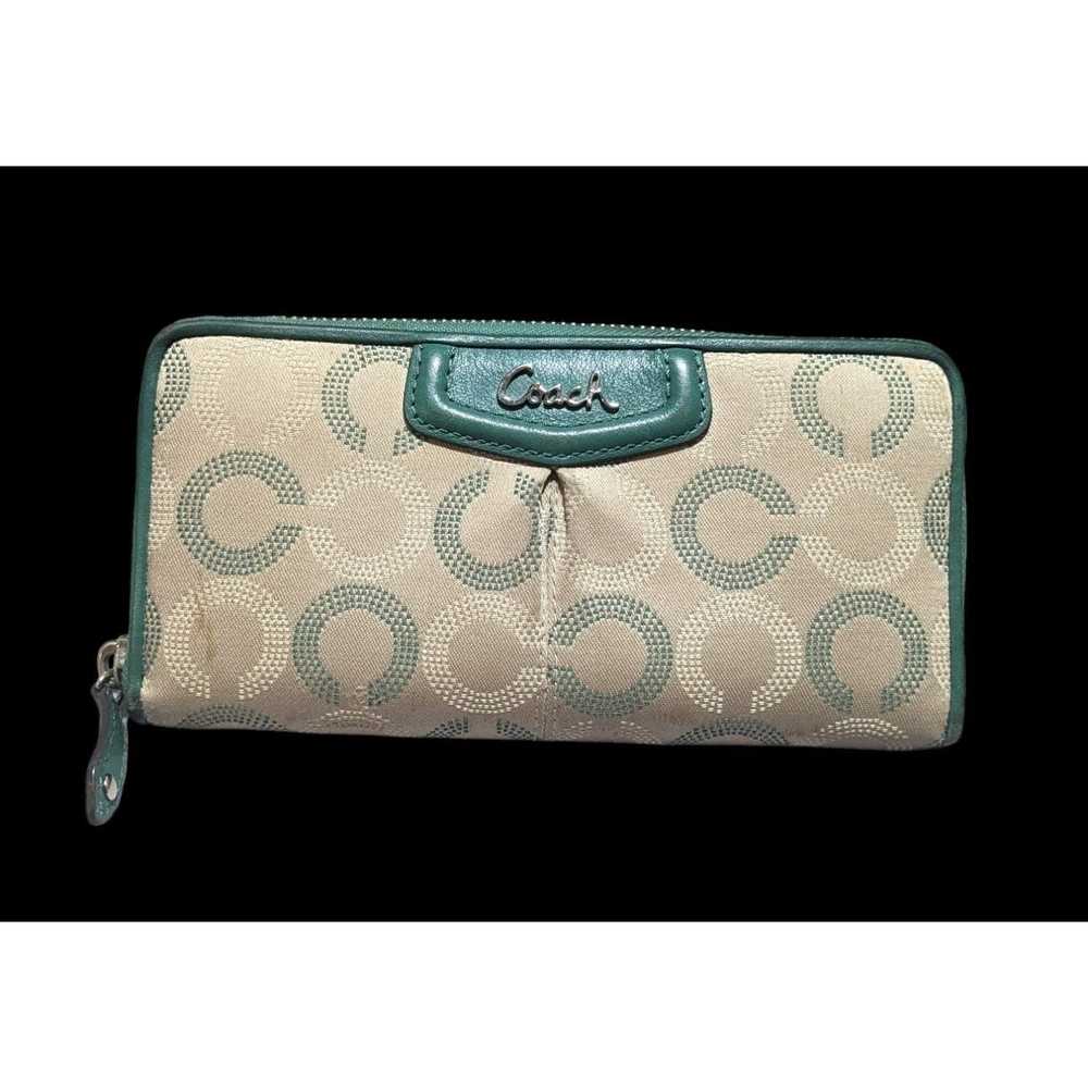 Coach Coach Ashley Dotted OP Art Zip Wallet - image 1