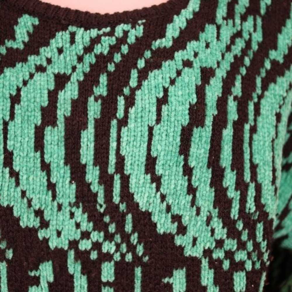 Parrinello Vintage Knit Trippy Swirl Sweater Funk… - image 5
