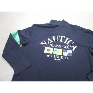 Nautica VINTAGE Nautica Shirt Mens XL Blue Sailin… - image 1