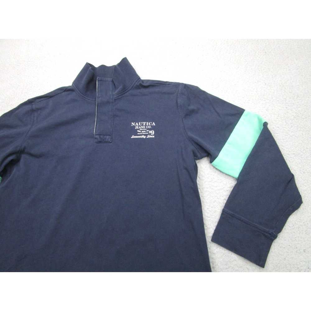 Nautica VINTAGE Nautica Shirt Mens XL Blue Sailin… - image 3