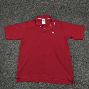 Adidas Vintage Adidas Polo Shirt Adult Medium Red… - image 1