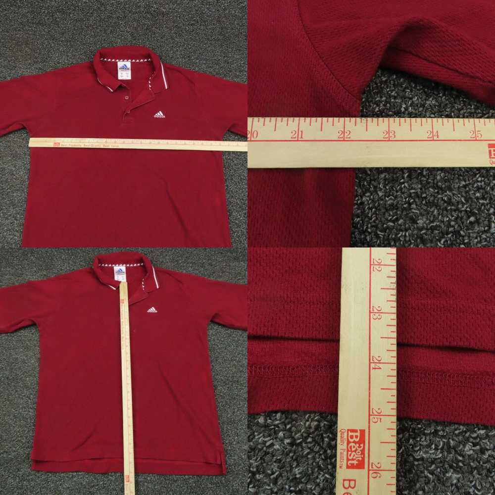 Adidas Vintage Adidas Polo Shirt Adult Medium Red… - image 4