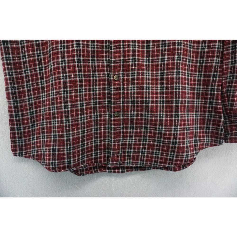 Vintage St Johns Bay Shirt Mens Large Red Plaid B… - image 3