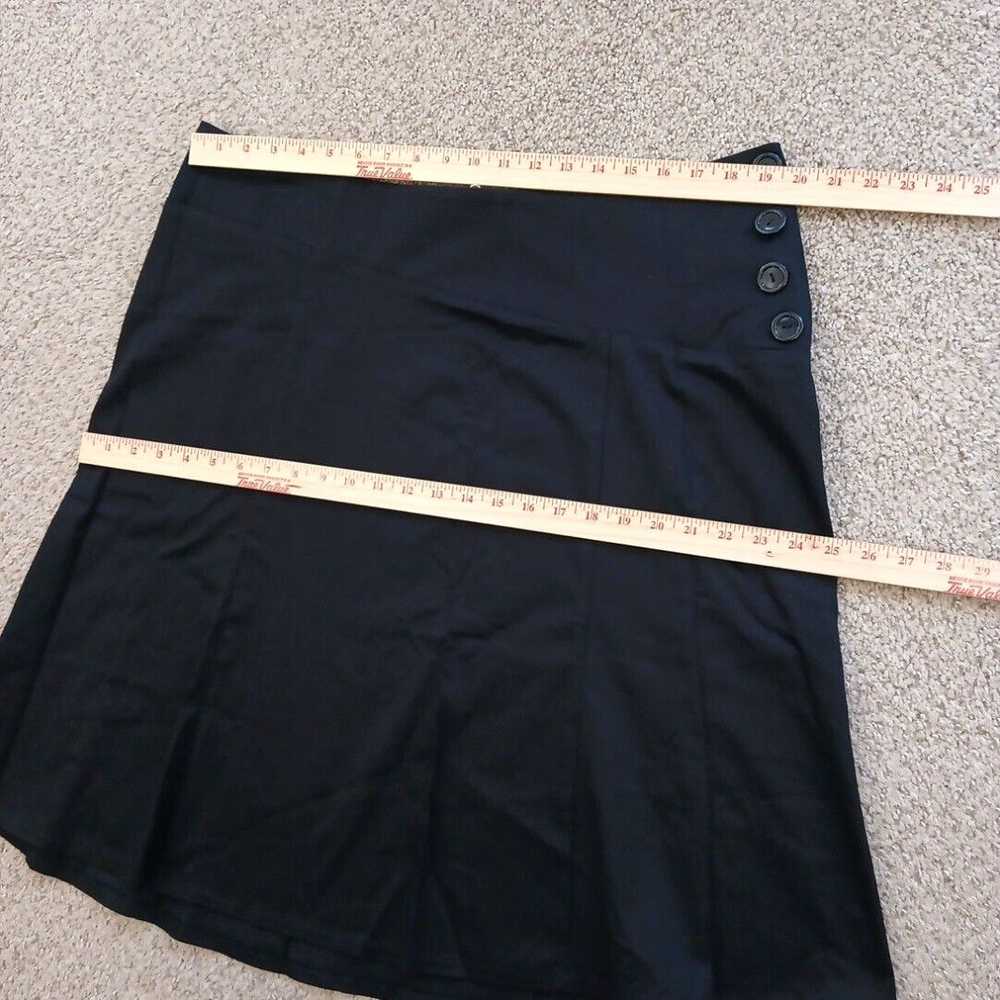 Vintage Lane Bryant Skirt Size 18 Black Midi Trum… - image 2