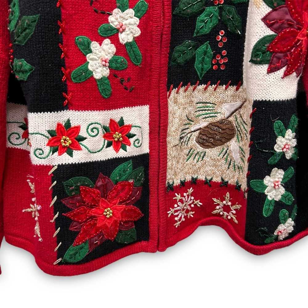 Tiara International Christmas Embroidered Beaded … - image 5