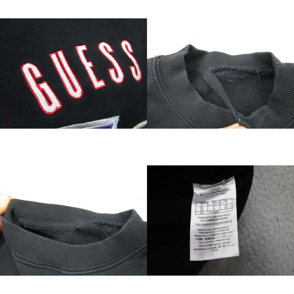 Guess Guess Sweater Mens S Black Oversized 90s ba… - image 4