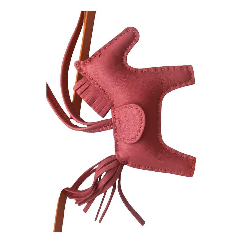 Hermès Rodeo leather bag charm - image 1