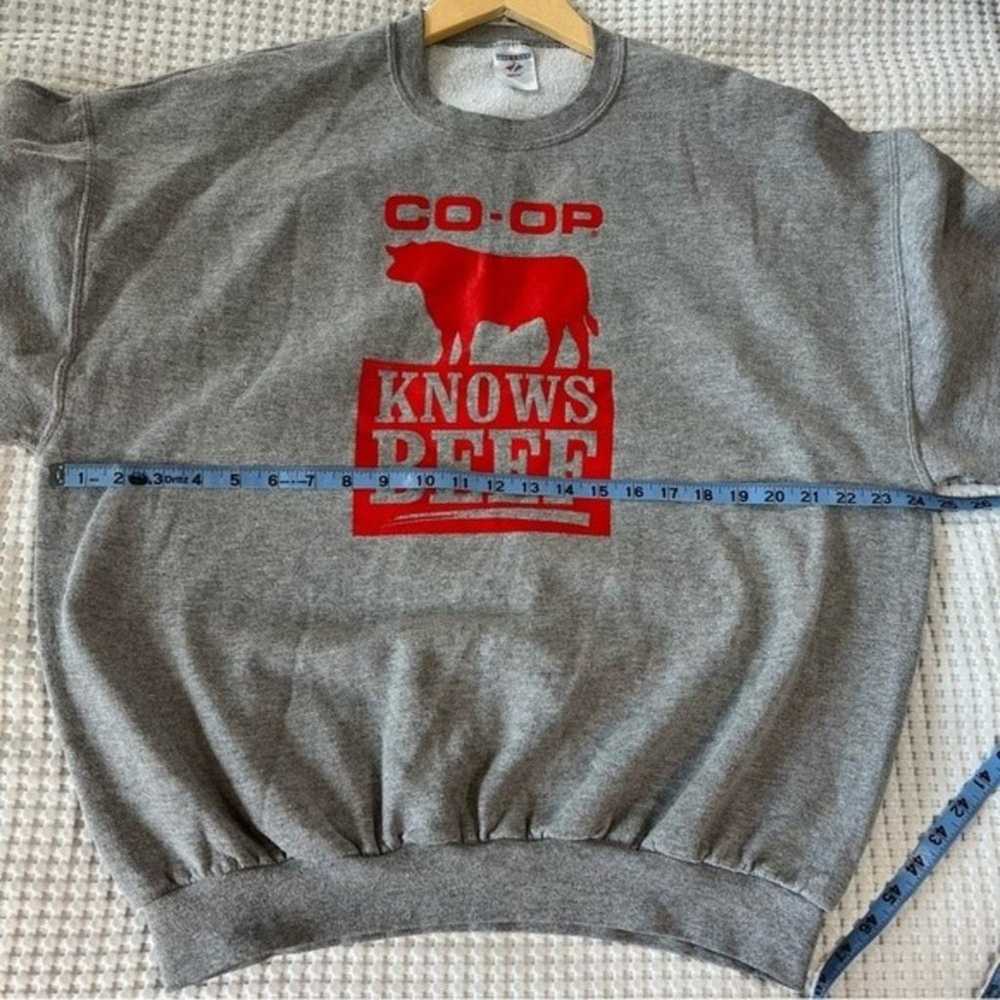 Co-Op XL Grey Crewneck Farmers Market Sweater Gra… - image 4