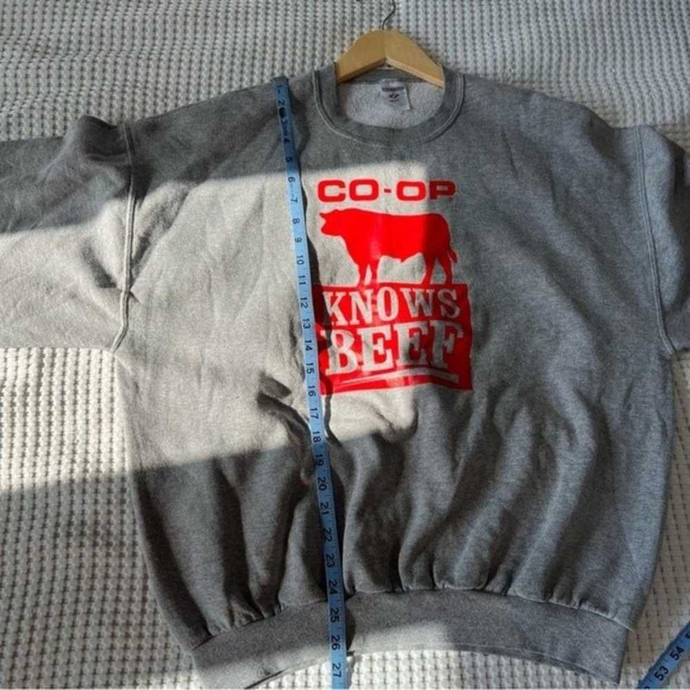 Co-Op XL Grey Crewneck Farmers Market Sweater Gra… - image 5