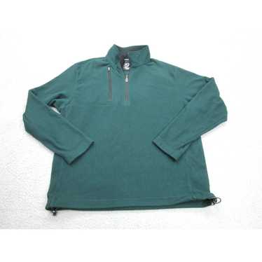 Vintage Zero Restriction Sweater Mens L Green Fle… - image 1